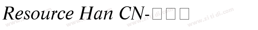 Resource Han CN字体转换